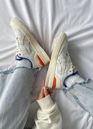 Кросівки asics × kith ex89 white blue orange ex 898 фото