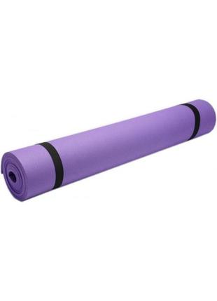 Йогамат, килимок для йоги m 0380-2 матеріал eva (фіолетовий) від lamatoys