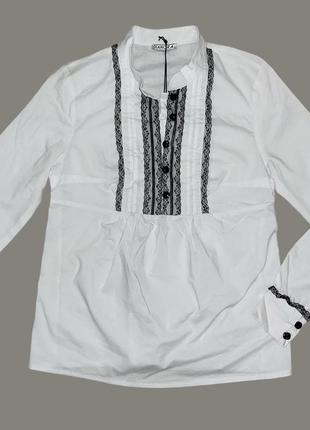 Блузка для беременных, блуза для беременных, рубашка белая для беременных1 фото