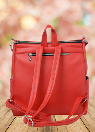 Распродажа! яркий женский рюкзак sambag trinity красный6 фото