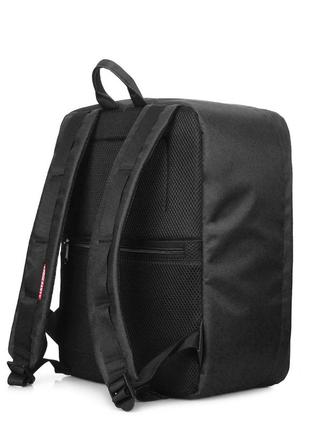 Рюкзак для ручной клади poolparty airport 40x30x20см wizz air / мау черный3 фото
