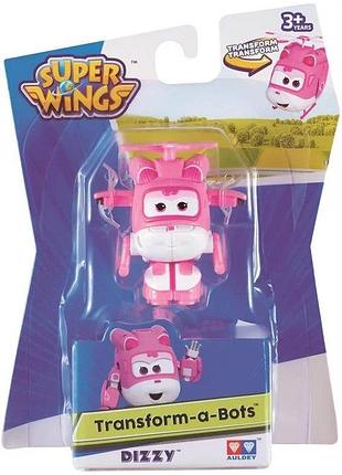 Игровая фигурка-трансформер super wings transform-a-bots dizzy диззи оригинал (yw710040)2 фото