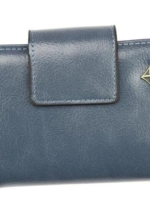 Жіночий гаманець з екошкіри milano design sf-1801 синій -