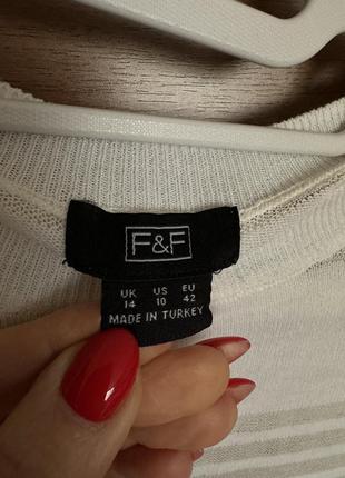 Легкая кофта  свитер в полоску размер л f&f5 фото