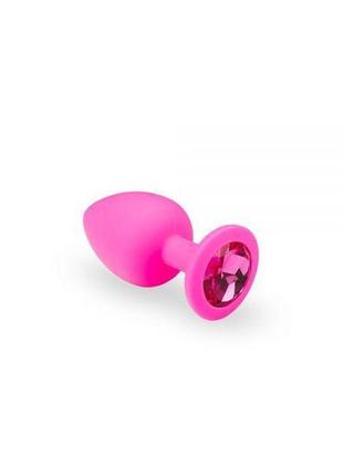 Анальна пробка soft silicone pink silicone pink-rhodolite, s