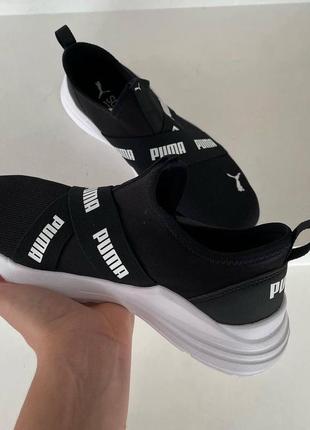 Puma wired run slip-on wmns black original3 фото