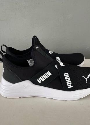 Puma wired run slip-on wmns black original4 фото