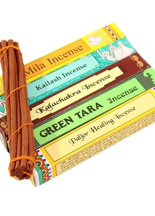 Набір пахощів тибету green tara - п'ять різних запахів2 фото