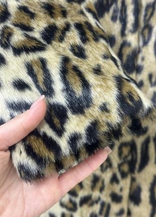 Еко шубка трендовой леопард4 фото