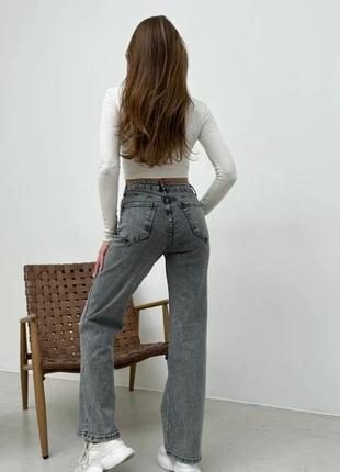 Высокие джинсы прямого кроя 26, 27, 28, 29, 303 фото