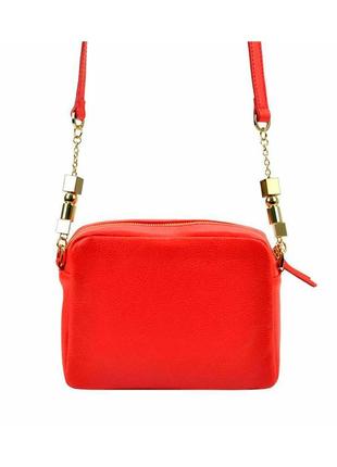 Жіноча шкіряна сумка pierre cardin frz 1847 dollaro червоний -2 фото