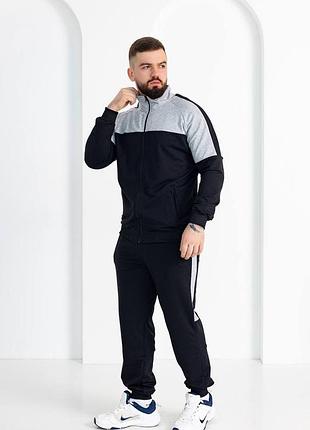 Чоловічий костюм без капюшона. спортивний костюм зі стійкою . чоловічий спортивний костюм