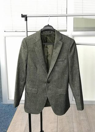 Мужской классический зеленый пиджак, турция1 фото