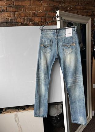 Diesel kurren wash 008kk blue distressed denim jeans джинси3 фото