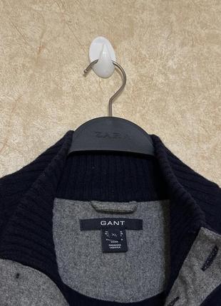 Шерстяной свитер gant джемпер на пуговицах6 фото