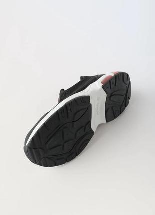 Черные трикотажные кроссовки zara5 фото