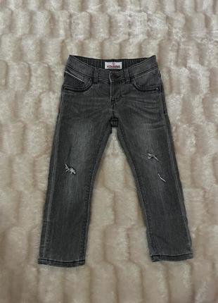 Серые джинсы 98 / стильные джинсы для мальчика