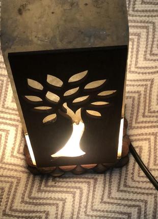 Сольовий світильник «дерево»1 фото