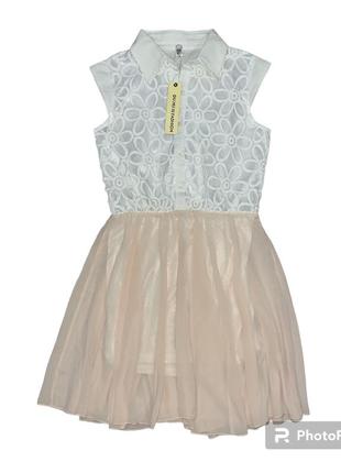 Платье нарядное, элегантное платье, платье легкое, летнее платье, платье белый верх