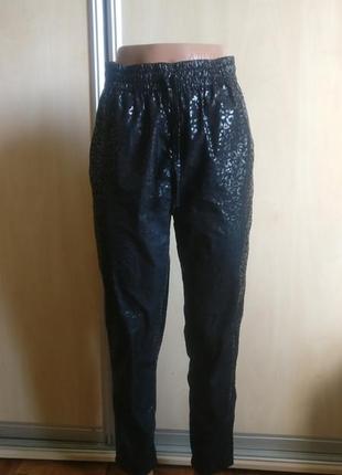 Штани, штани на гумці з блиском