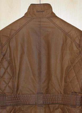 Оригінальна вощена куртка barbour international biker wax jacket вакс в мото байкерському стилі10 фото