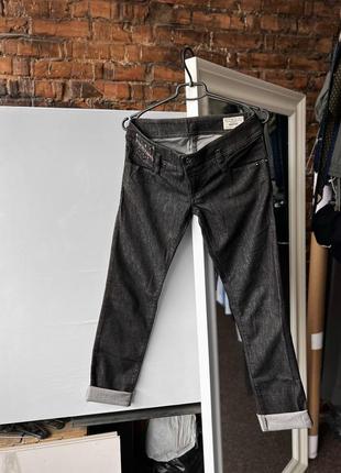 Diesel matic 008j7 stretch women’s black denim jean pants жіночі джинси1 фото