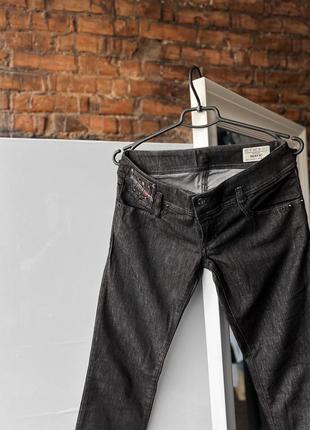 Diesel matic 008j7 stretch women’s black denim jean pants жіночі джинси2 фото