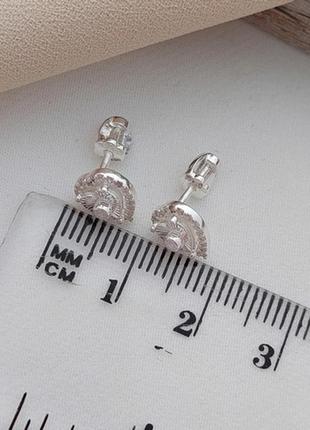 Комплект из серебра серьги и кольцо сердечки с фианитами9 фото