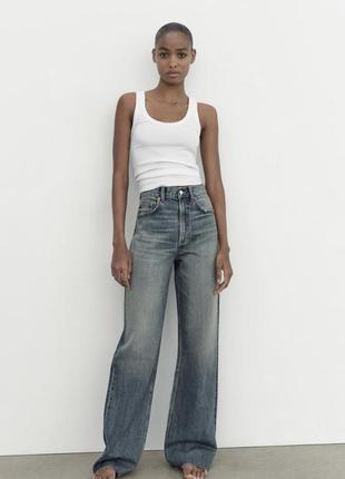 Джинси zara wide leg, джинси зара