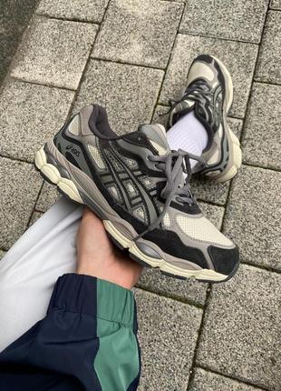 Кросівки asics gel-nyc beige brown