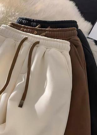 Спортивні штани тринитка на барашку теплі штани на резині3 фото