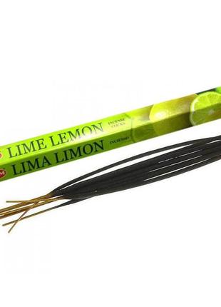 Аромапалочки лайм и лимон lime lemon свежий цитрусовый запах1 фото