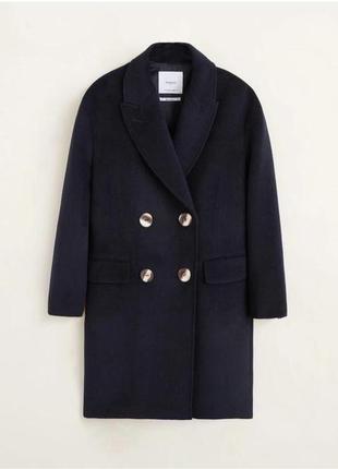Класичне пальто із ланою mango5 фото