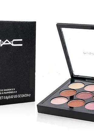 Тени для век mac eye shadow palette times nine 9 цветов