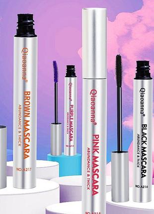 Водостойкая тушь для ресниц qiaoanna blue mascara синяя 8g5 фото