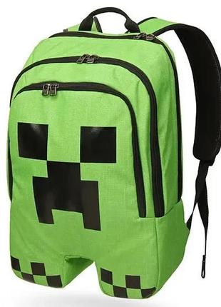 Рюкзак minecraft creeper зеленый