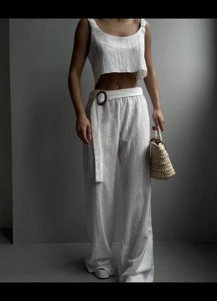 Льняной костюм