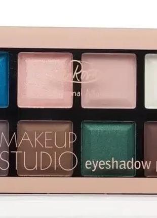 Палетка тіней для повік makeup studio la rosa eyeshadow 8 кольорів no6