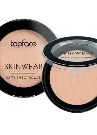 Пудра для обличчя матувальна topface skin wear matte effect no002