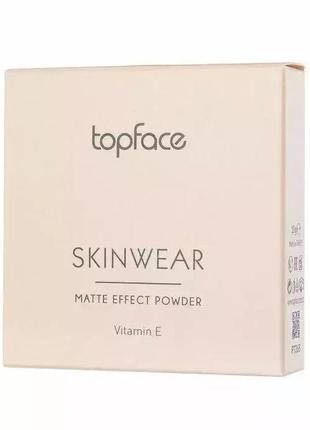 Пудра для обличчя матувальна topface skin wear matte effect no0025 фото