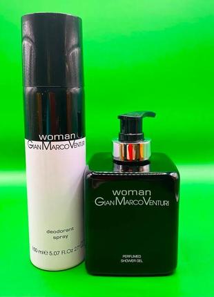 Набор gian marco venturi woman дезодорант 150 ml + гель для душа 300 ml