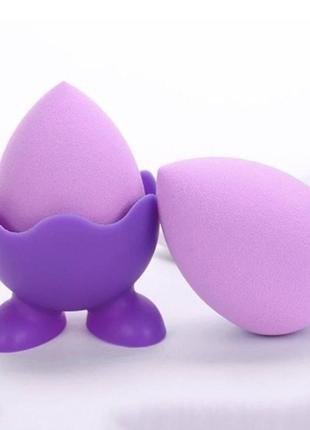 Спонж для макияжа puffy fashion капля на силиконовой подставке