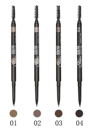 Автоматический контурный карандаш для бровей farres slim brow с ...