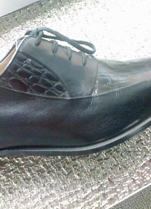 Туфлі чоловічі чорні pierre cardin 41 - 42 нові3 фото