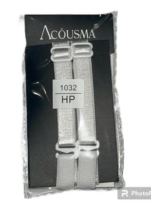 Бретель acousma 1032 силикон 10 мм, силиконовые шлейки, сьемная бретель, сьемная шлейка1 фото