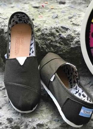 Мужские летние текстильные эспадрильи toms, цвет хаки