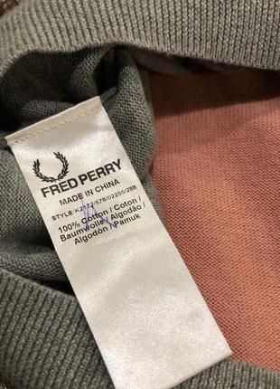 Коттоновый пуловер fred perry4 фото