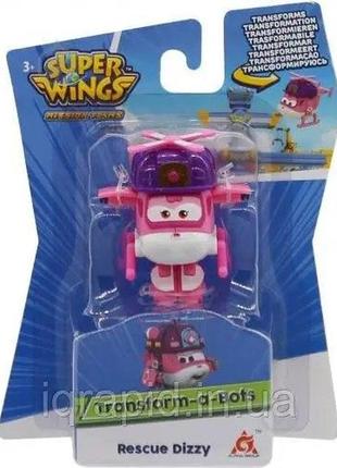 Фігурка-трансформер super wings supercharge діззі (eu730022)