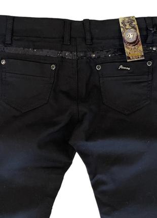 Джинси чорні, джинси чорні котон, джинси чорні стрейчевий5 фото