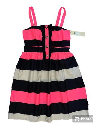 Сарафан літній xs/s, легкий сарафан, сарафан у смужку, яскравий сарафан, літнє плаття